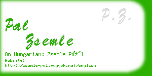 pal zsemle business card